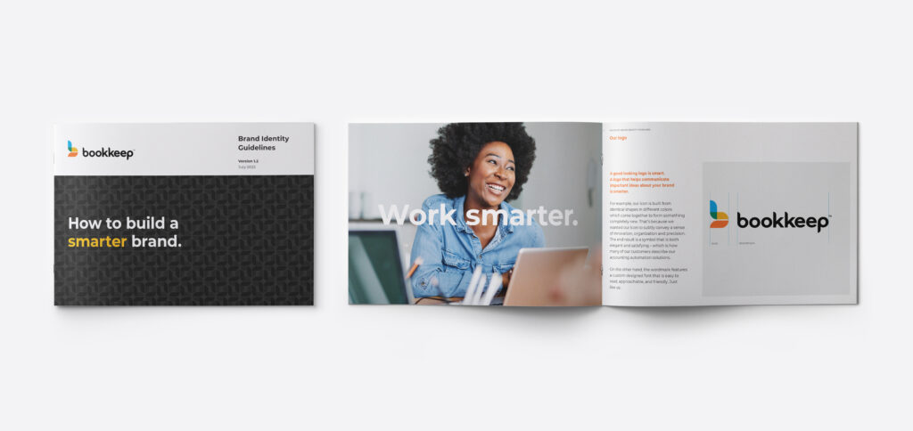 bookkeep brand guidelines by solid branding