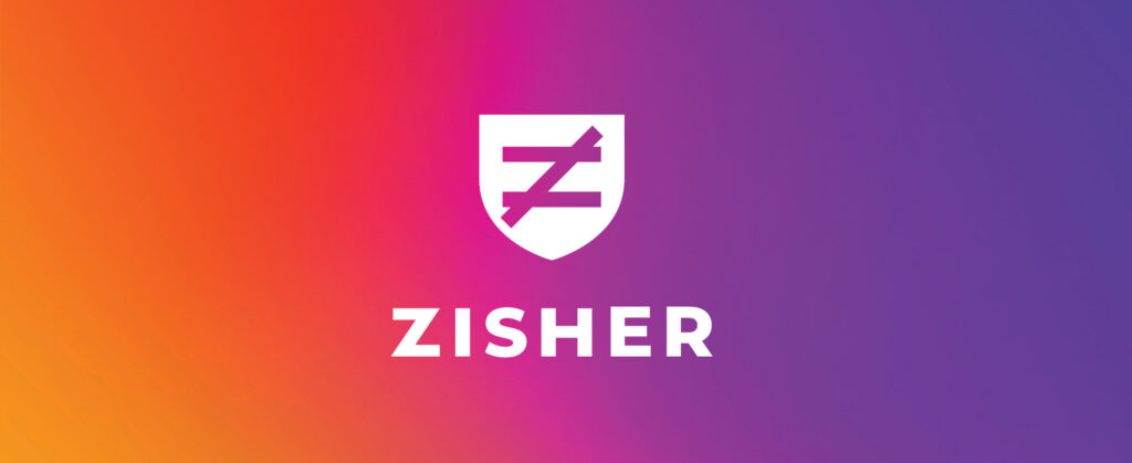 zisher-rebrand-new-logo-on-gradient